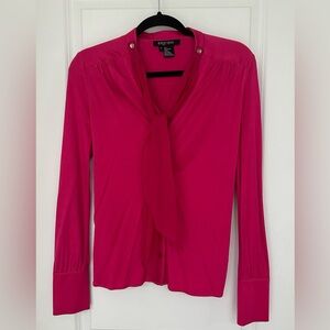 Etcetera Fuchsia Blouse with detachable bow! Matches sequined jacket in closet